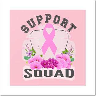 Support Squad Breast Cancer Awareness Posters and Art